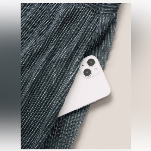 Bloomchic Plus Size Glitter Mesh Surplice Neck Ruffle Sleeve Pocket Midi Dress - Picture 6 of 6